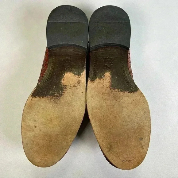 SUNSTEPS MEN'S "BARCLAY" HAND WOVEN SHOES SIZE 6  - used, but beautiful - Picture 8 of 11